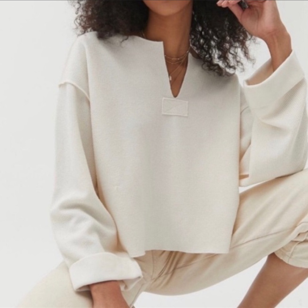 Urban Outfitters Jax Inside Out Notch Neck Top (small)